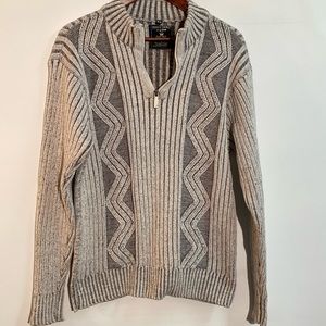 Point Zero - 1/4 zip men’s long sleeve sweater. Size M